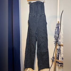 love, Fire Dark Blue Denim Jumpsuit